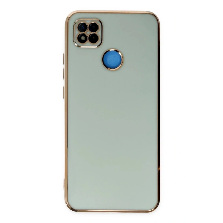 Mey İthalat®   Redmi 9C Kılıf Volet Silikon - Açık Yeşil