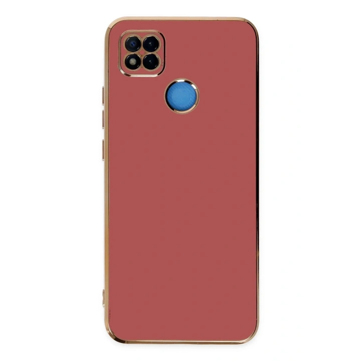Mey İthalat®   Redmi 9C Kılıf Volet Silikon - Kırmızı