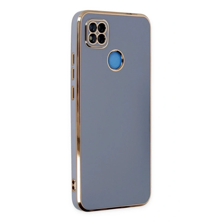Mey İthalat®   Redmi 9C Kılıf Volet Silikon - Mavi
