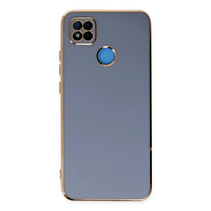 Mey İthalat®   Redmi 9C Kılıf Volet Silikon - Mavi