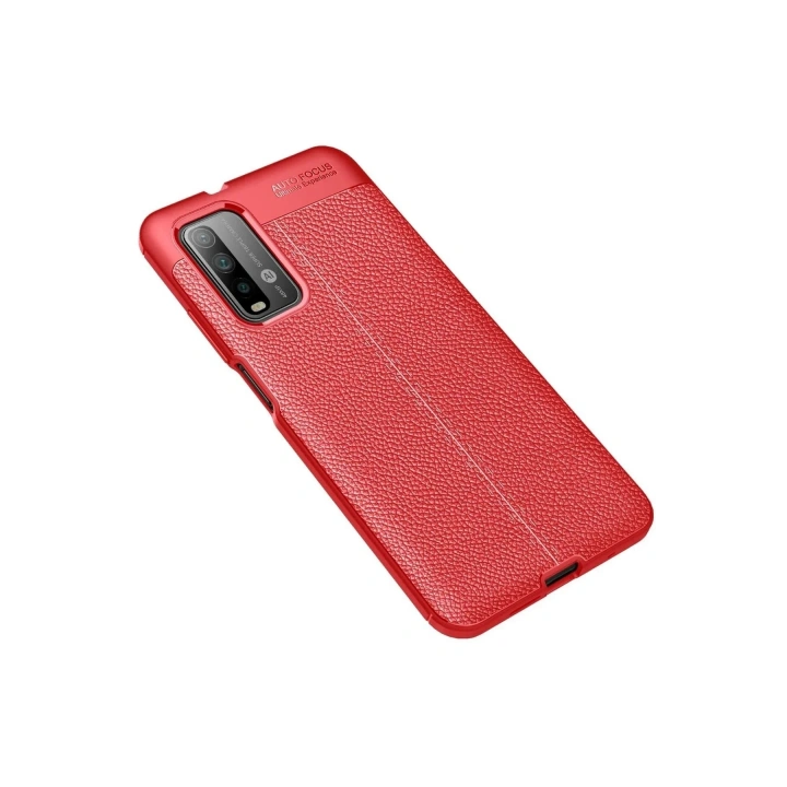 Mey İthalat®   Redmi 9T Kılıf Auto Focus Kapak - Kırmızı