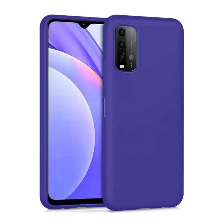 Mey İthalat®   Redmi 9T Kılıf Nano içi Kadife Silikon - Mor