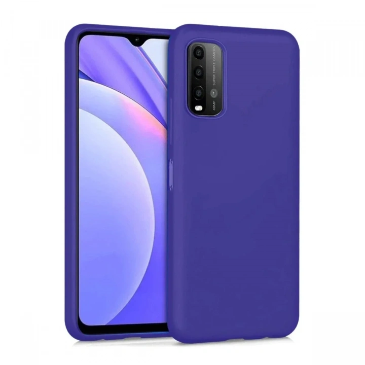 Mey İthalat®   Redmi 9T Kılıf Nano içi Kadife Silikon - Mor