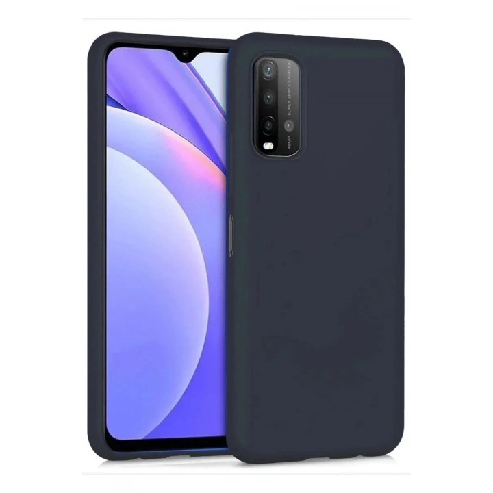 Mey İthalat®   Redmi 9T Kılıf Nano içi Kadife Silikon - Siyah