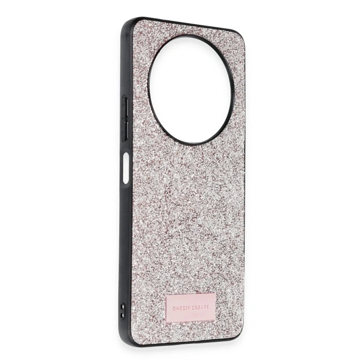 Mey İthalat®   Redmi A3 4G Bright Simli Kapak - Gold