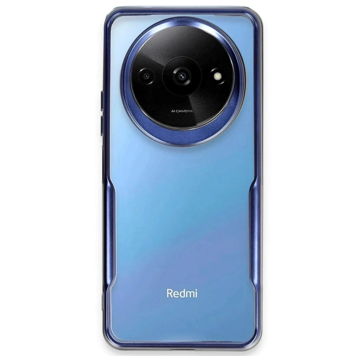 Mey İthalat®   Redmi A3 4G Kılıf Boyi Silikon Kapak - Lacivert