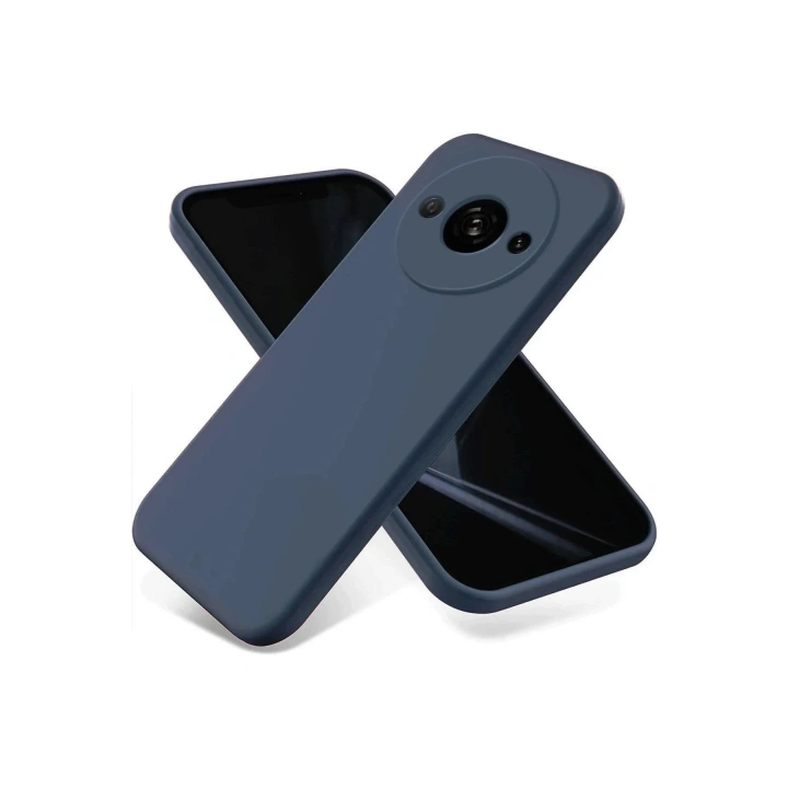 Mey İthalat®   Redmi A3 4G Kılıf First Silikon - Lacivert