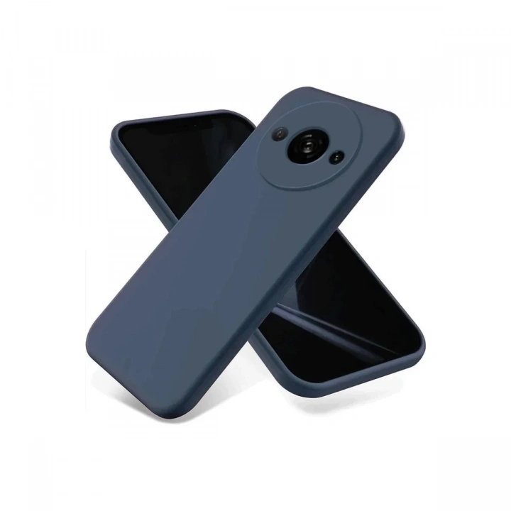 Mey İthalat®   Redmi A3 4G Kılıf First Silikon - Lacivert
