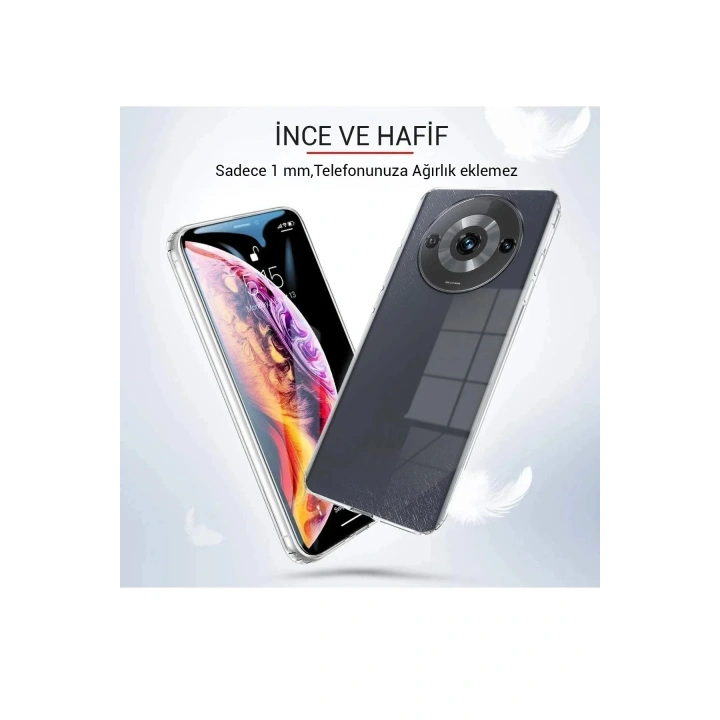 Mey İthalat®   Redmi A3 4G Kılıf Lüx Şeffaf Silikon