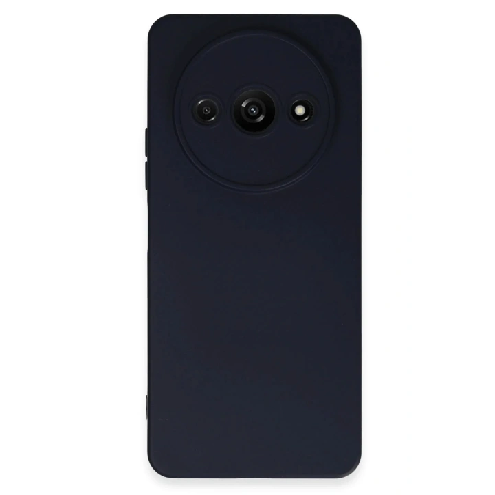 Mey İthalat®   Redmi A3 4G Kılıf Nano içi Kadife Silikon - Lacivert