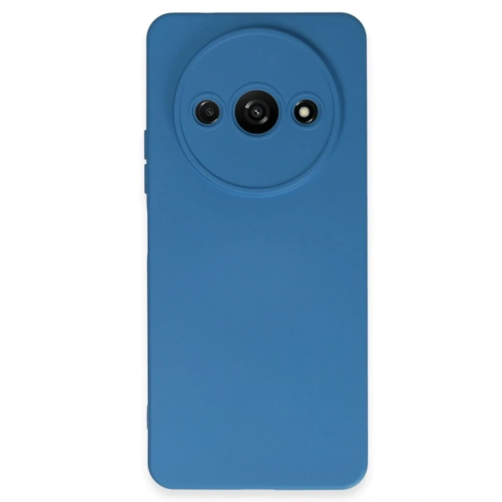 Mey İthalat®   Redmi A3 4G Kılıf Nano içi Kadife Silikon - Mavi