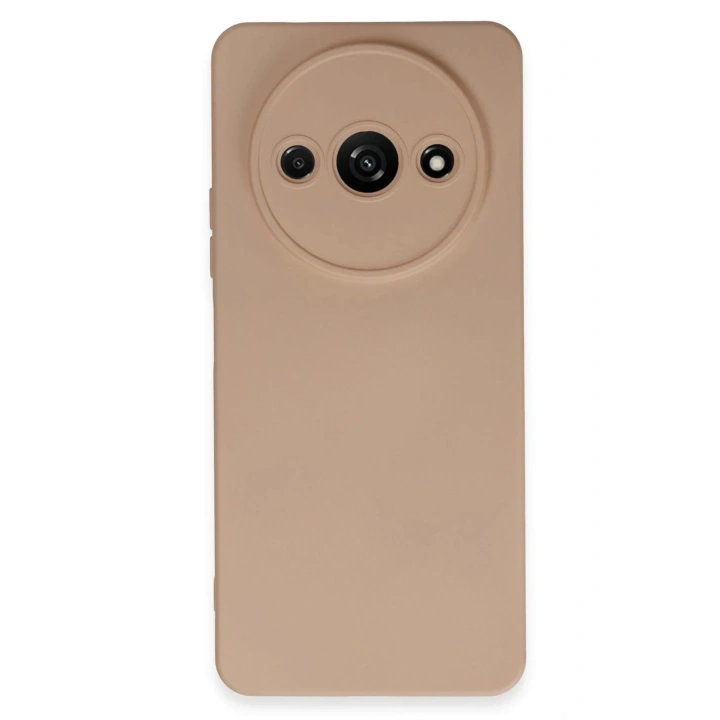 Mey İthalat®   Redmi A3 4G Kılıf Nano içi Kadife Silikon - Pudra