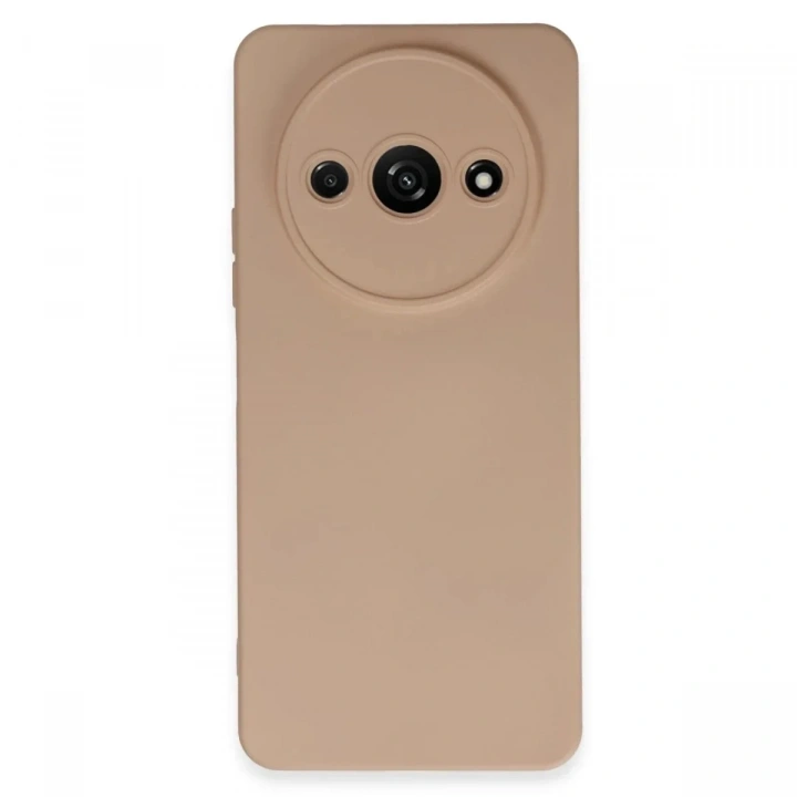 Mey İthalat®   Redmi A3 4G Kılıf Nano içi Kadife Silikon - Pudra