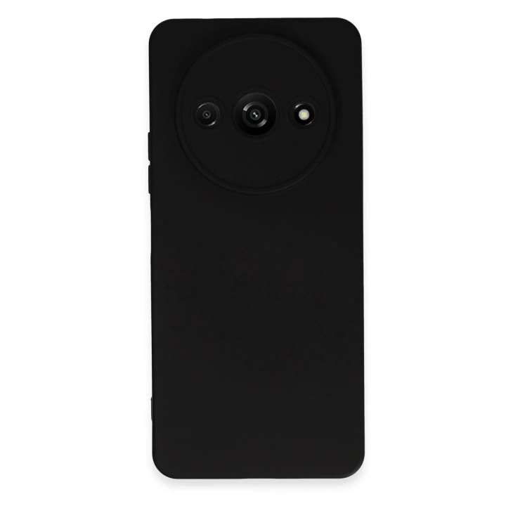 Mey İthalat®   Redmi A3 4G Kılıf Nano içi Kadife Silikon - Siyah