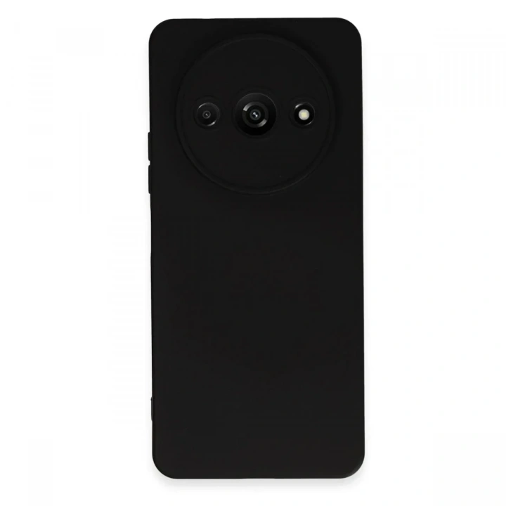 Mey İthalat®   Redmi A3 4G Kılıf Nano içi Kadife Silikon - Siyah