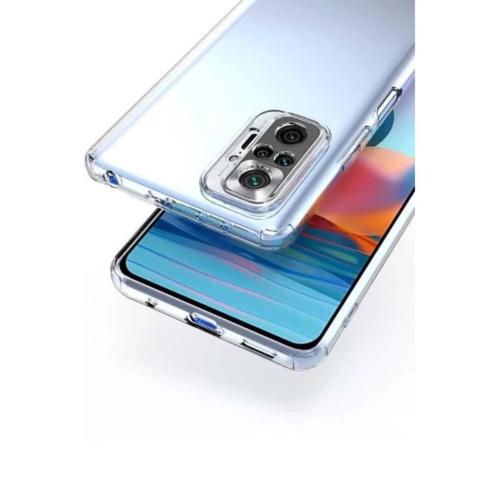 Mey İthalat®   Redmi Note 10 5G Kılıf Lüx Şeffaf Silikon