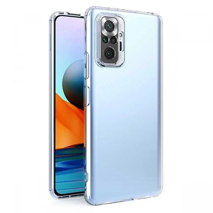 Mey İthalat®   Redmi Note 10 5G Kılıf Lüx Şeffaf Silikon