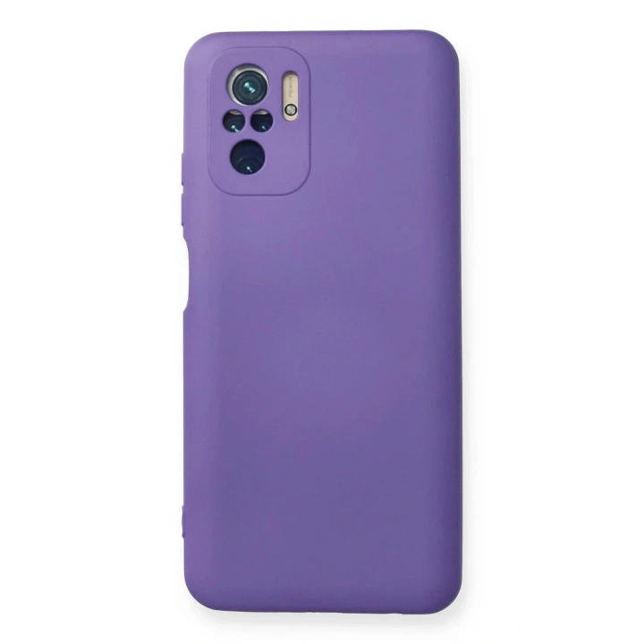 Mey İthalat®   Redmi Note 10 Kılıf Nano içi Kadife Silikon - Mor