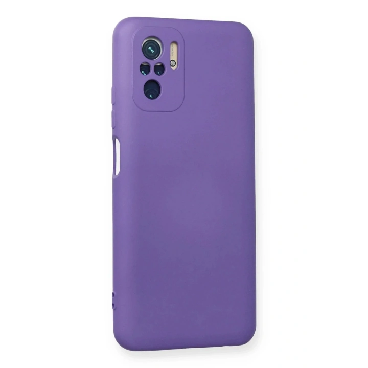 Mey İthalat®   Redmi Note 10 Kılıf Nano içi Kadife Silikon - Mor