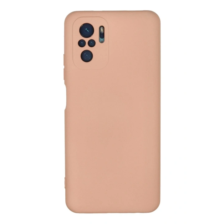 Mey İthalat®   Redmi Note 10 Kılıf Nano içi Kadife Silikon - Pudra