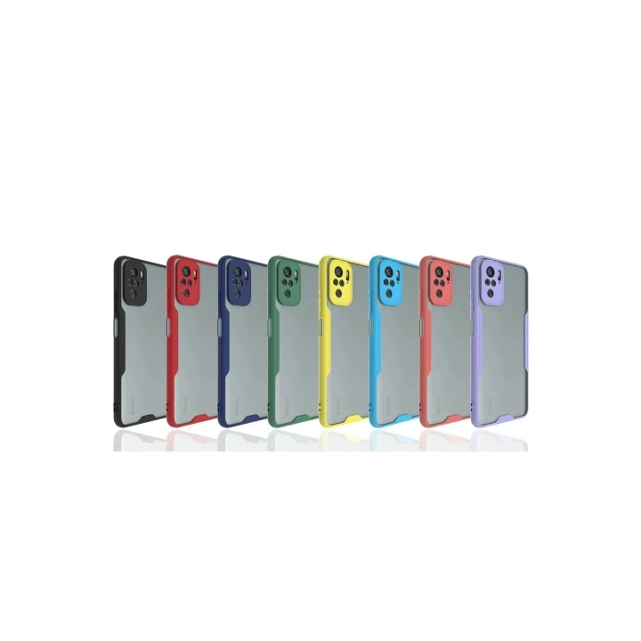 Mey İthalat®   Redmi Note 10 Kılıf Platin Silikon - Mavi