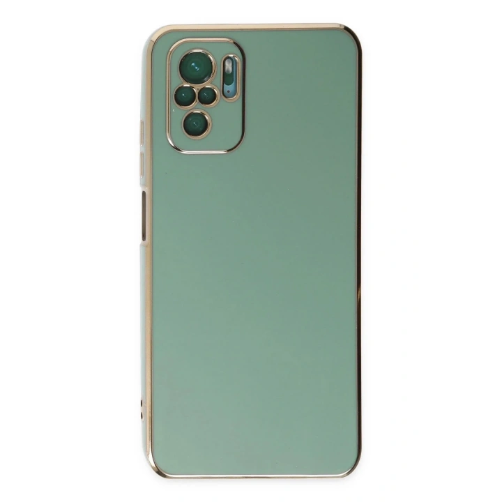 Mey İthalat®   Redmi Note 10 Kılıf Volet Silikon - Açık Yeşil