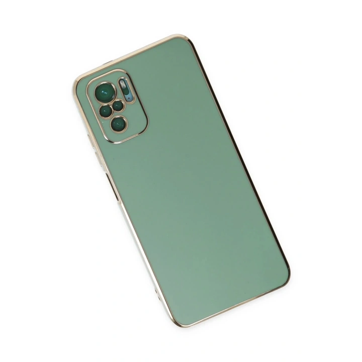 Mey İthalat®   Redmi Note 10 Kılıf Volet Silikon - Açık Yeşil