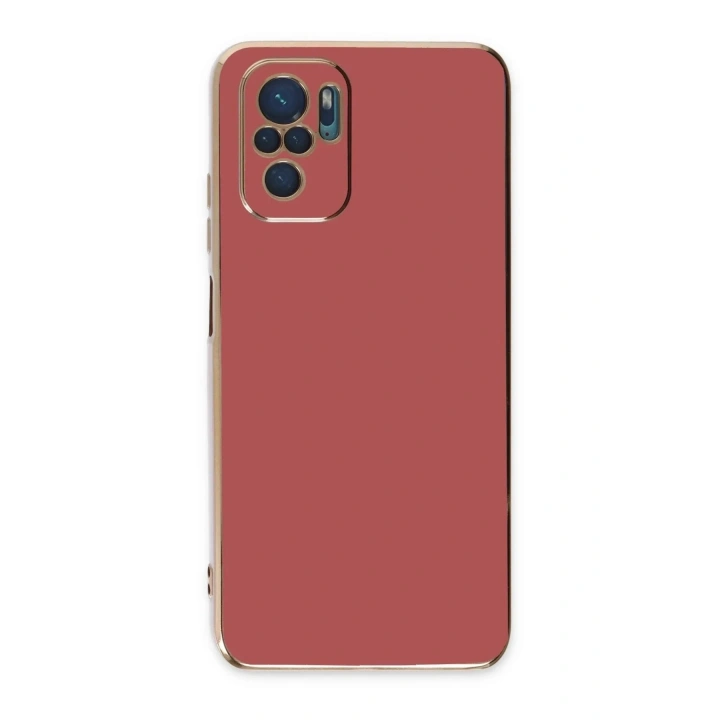 Mey İthalat®   Redmi Note 10 Kılıf Volet Silikon - Kırmızı