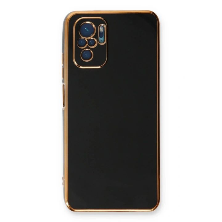 Mey İthalat®   Redmi Note 10 Kılıf Volet Silikon - Siyah