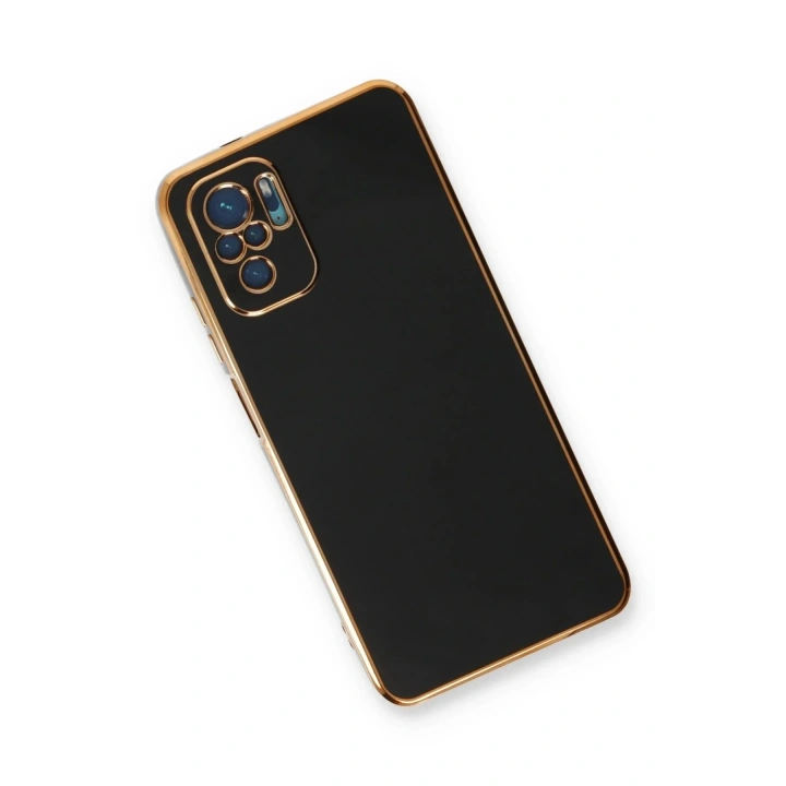 Mey İthalat®   Redmi Note 10 Kılıf Volet Silikon - Siyah