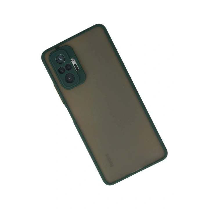Mey İthalat®   Redmi Note 10 Pro Kılıf Montreal Silikon Kapak - Yeşil