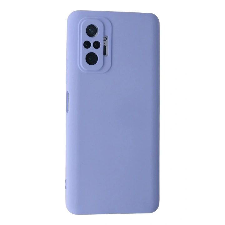 Mey İthalat®   Redmi Note 10 Pro Kılıf Nano içi Kadife Silikon - Lila