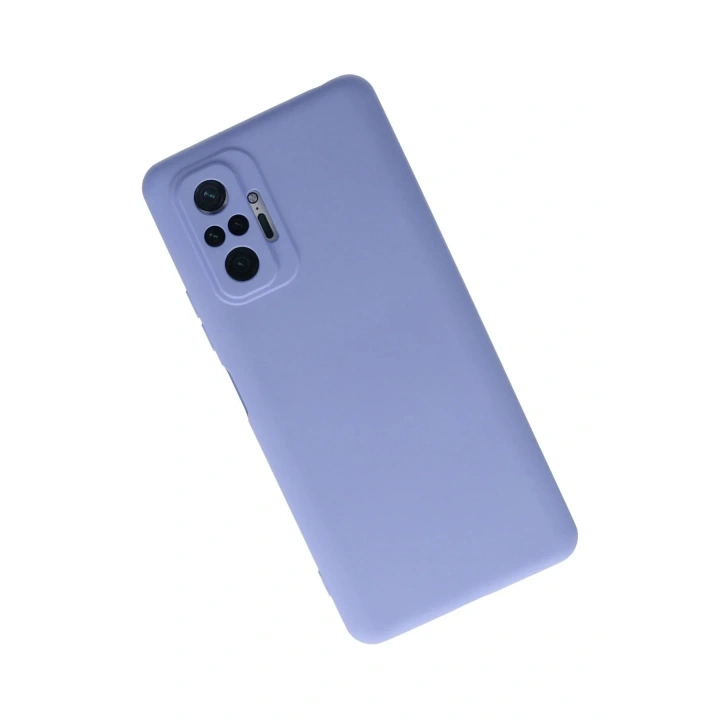 Mey İthalat®   Redmi Note 10 Pro Kılıf Nano içi Kadife Silikon - Lila