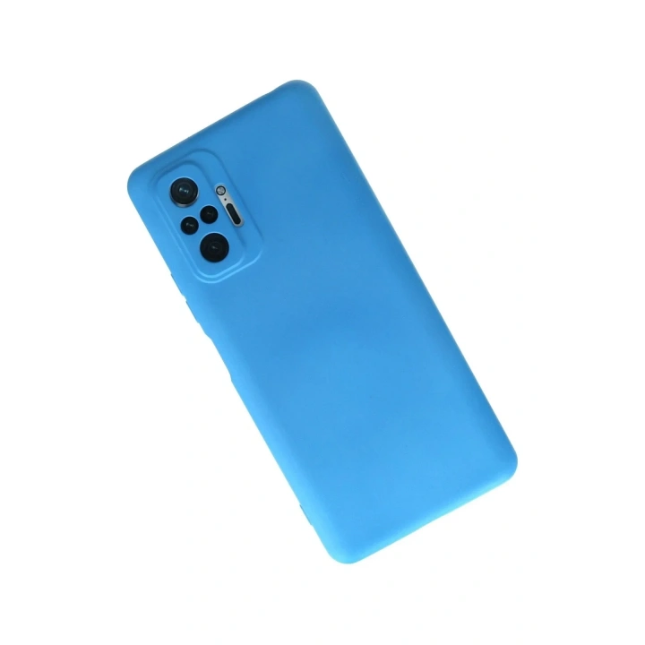 Mey İthalat®   Redmi Note 10 Pro Kılıf Nano içi Kadife Silikon - Mavi
