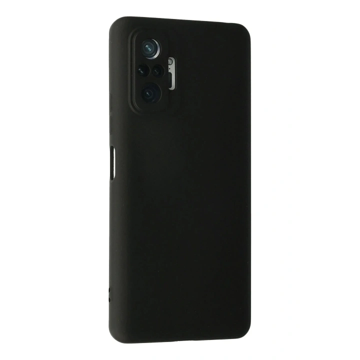 Mey İthalat®   Redmi Note 10 Pro Kılıf Nano içi Kadife Silikon - Siyah
