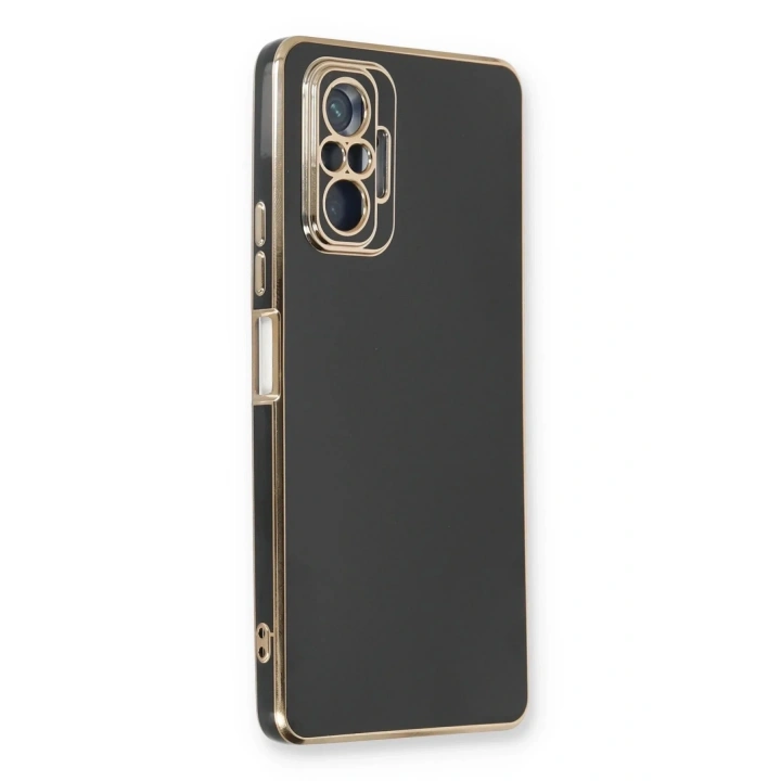 Mey İthalat®   Redmi Note 10 Pro Kılıf Volet Silikon - Siyah
