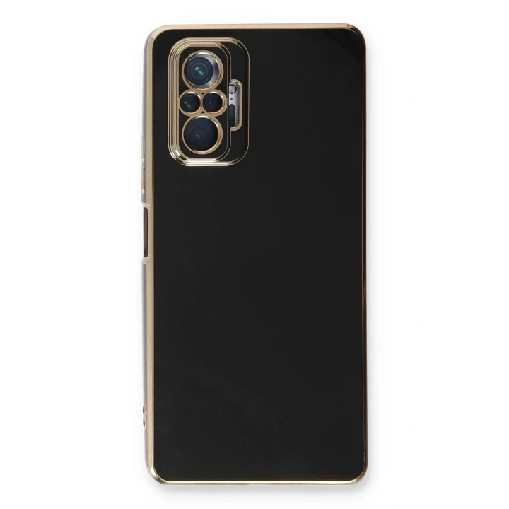 Mey İthalat®   Redmi Note 10 Pro Kılıf Volet Silikon - Siyah