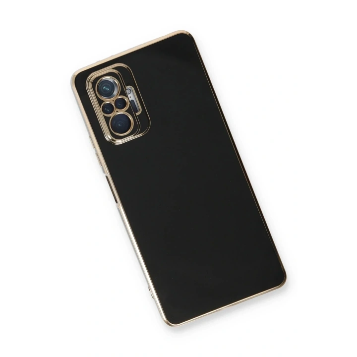 Mey İthalat®   Redmi Note 10 Pro Kılıf Volet Silikon - Siyah