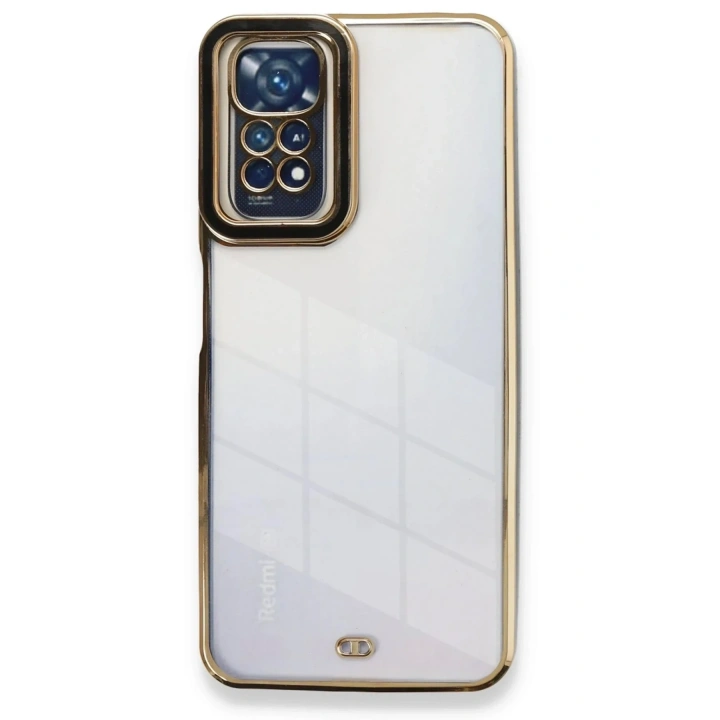 Mey İthalat®   Redmi Note 11 Kılıf Liva Lens Silikon - Siyah