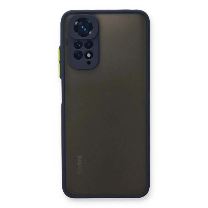 Mey İthalat®   Redmi Note 11 Kılıf Montreal Silikon Kapak - Lacivert