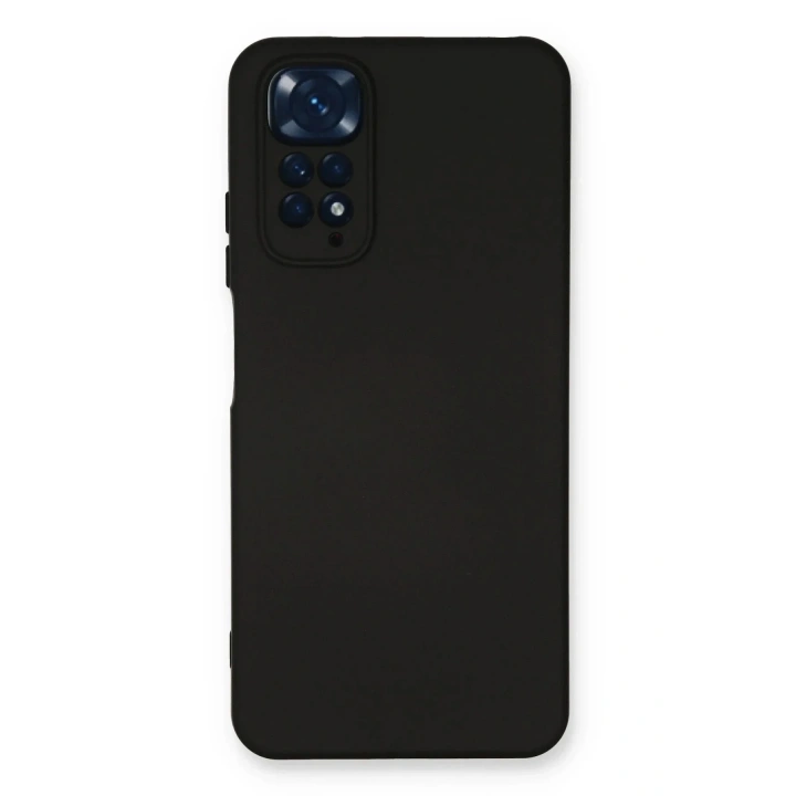 Mey İthalat®   Redmi Note 11 Kılıf Nano içi Kadife Silikon - Siyah