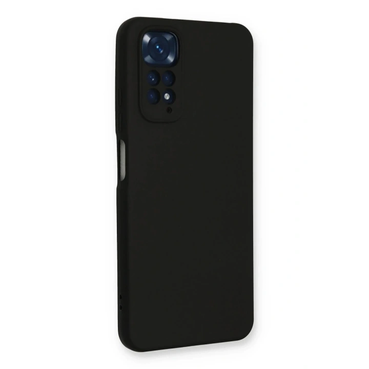 Mey İthalat®   Redmi Note 11 Kılıf Nano içi Kadife Silikon - Siyah