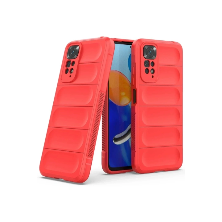 Mey İthalat®   Redmi Note 11 Kılıf Optimum Silikon - Kırmızı