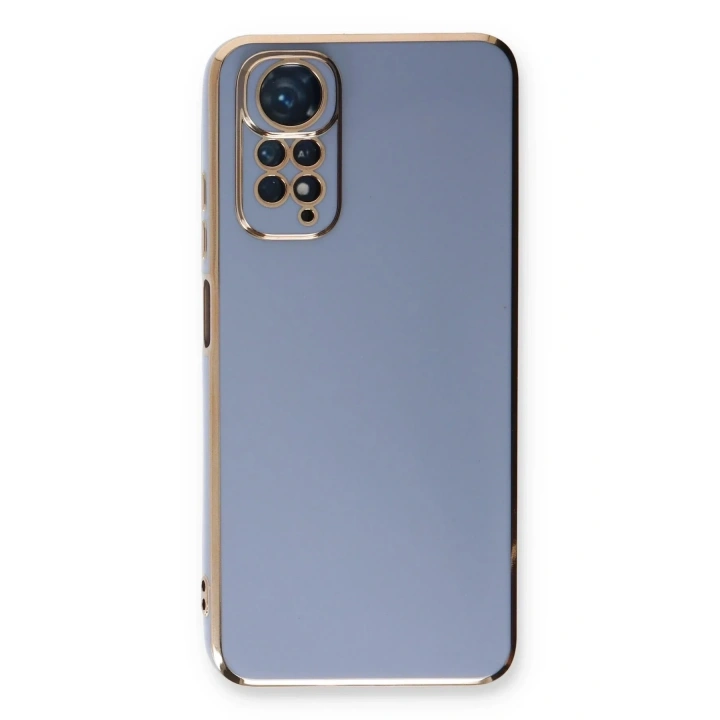 Mey İthalat®   Redmi Note 11 Kılıf Volet Silikon - Mavi