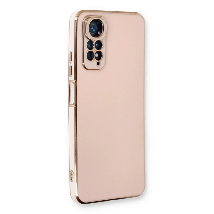 Mey İthalat®   Redmi Note 11 Kılıf Volet Silikon - Pembe