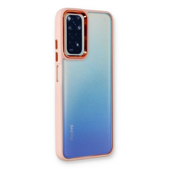 Mey İthalat®   Redmi Note 11 Pro Kılıf Dora Kapak - Pudra
