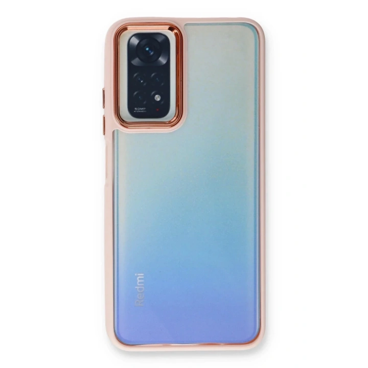 Mey İthalat®   Redmi Note 11 Pro Kılıf Dora Kapak - Pudra