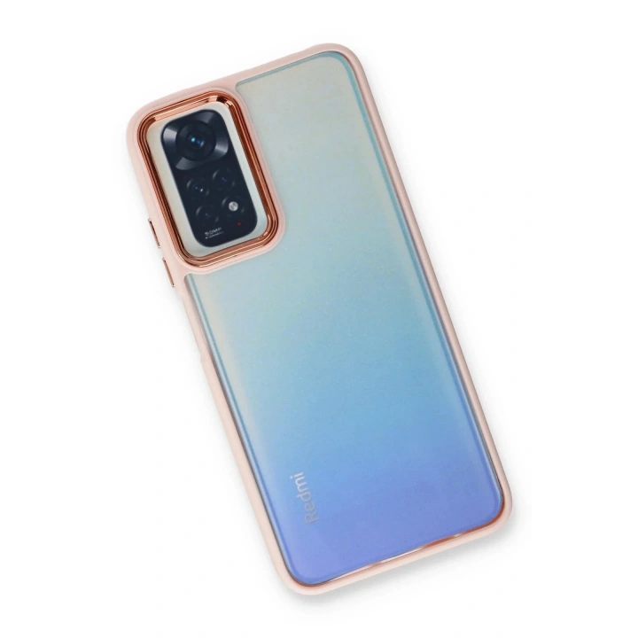 Mey İthalat®   Redmi Note 11 Pro Kılıf Dora Kapak - Pudra