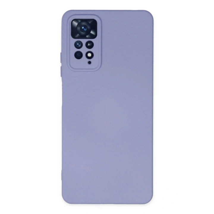 Mey İthalat®   Redmi Note 11 Pro Kılıf Nano içi Kadife Silikon - Lila
