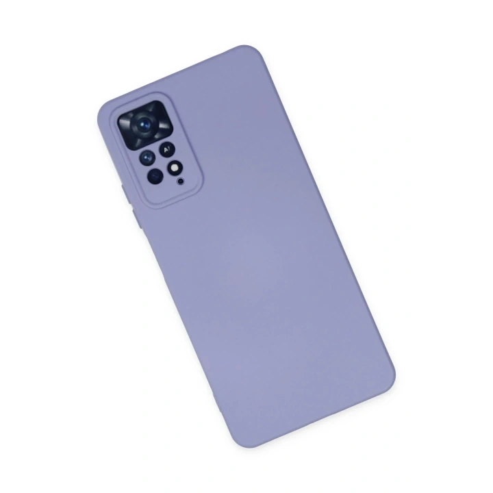 Mey İthalat®   Redmi Note 11 Pro Kılıf Nano içi Kadife Silikon - Lila